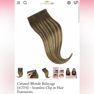 Goo Goo hair clip in extensions